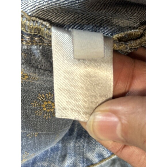 Coldwater Creek button fly raw hem crop jean Size 16 - Picture 12 of 13